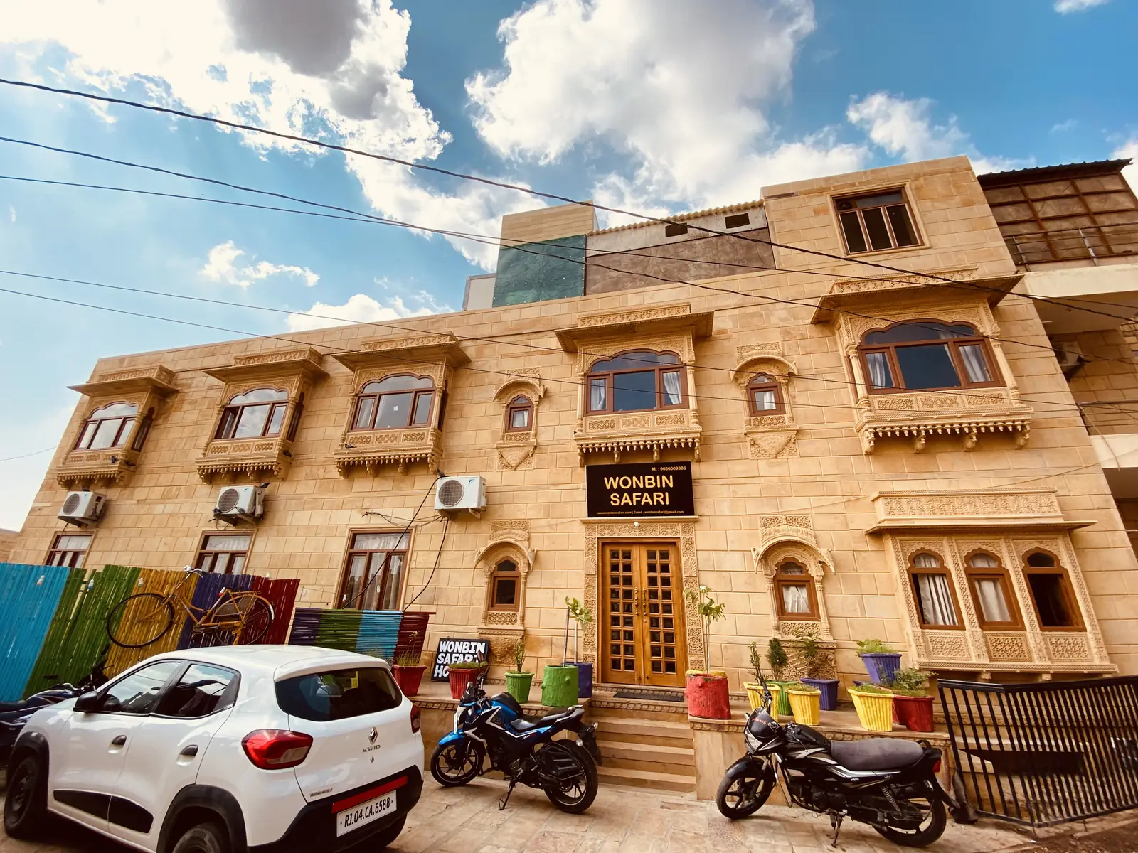The building on Fort Road with the bikes parked outside