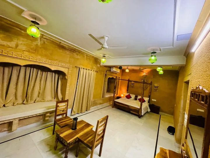 Deluxe AC Family Suite with Fort View at the Wonbin Safari hotel, Jaisalmer